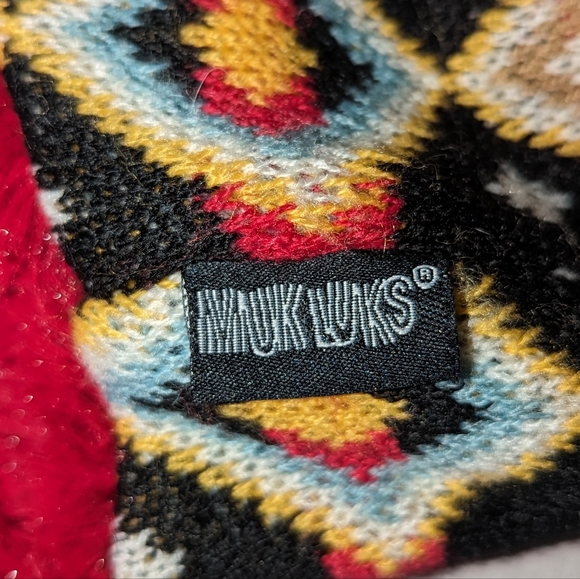 Muk Luks Faux Fur Lined Knit Tassel Hat with Ear Flaps Hot Pink - Picture 3 of 7